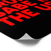 Ddest Trump Be In The Usa Apparel  ポスター (角)