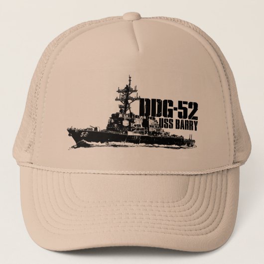 DDG-52バリーのトラック運転手の帽子 キャップ (正面)