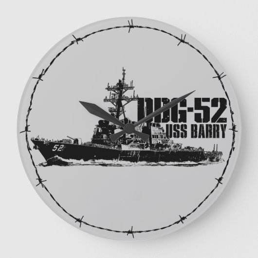 DDG-52バリーラウンド（大）壁時計 ラージ壁時計 (正面)