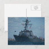 DDG 52「アレイゲ・バーク」新級イージス第1位 ポストカード (正面/裏面)