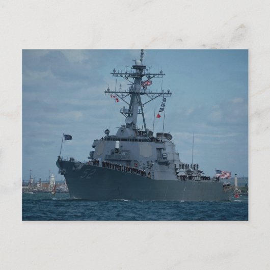 DDG 52「アレイゲ・バーク」新級イージス第1位 ポストカード (正面)