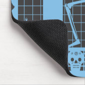 DDLM Computadora Papel Picadoのオーナメントのマウスパッド マウスパッド (コーナー)