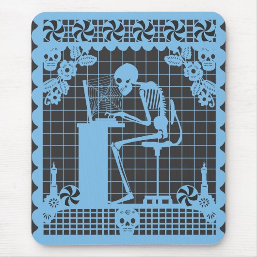 DDLM Computadora Papel Picadoのオーナメントのマウスパッド マウスパッド (正面)