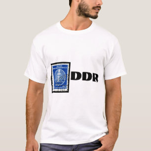 DDRのスタンプが付いている東ドイツのTシャツ Tシャツ