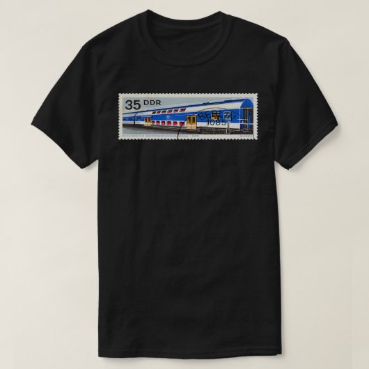 DDRイーストドイツベルリントレインポストマークSOVI8 Propa Tシャツ (デザイン正面)