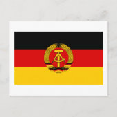 DDRドイツ民主共和国国旗 ポストカード (正面)