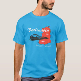 DDR Design Berlinaren Deutsche Reichsbahn Tシャツ