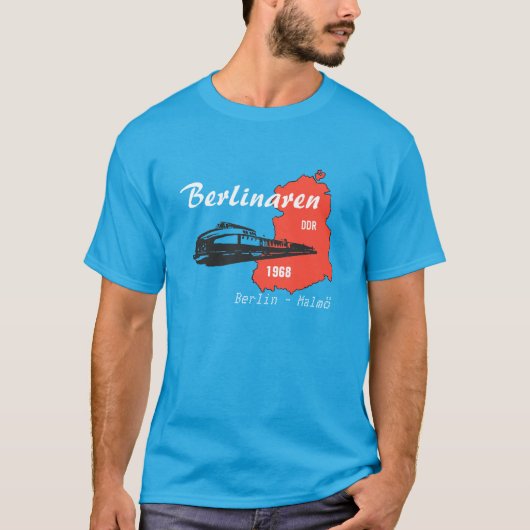 DDR Design Berlinaren Deutsche Reichsbahn Tシャツ (正面)