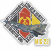 DDR MIG 23 シール (正面)