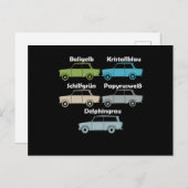 DDR Trabi Alle Farben der Kultigen Pappe ポストカード (正面/裏面)