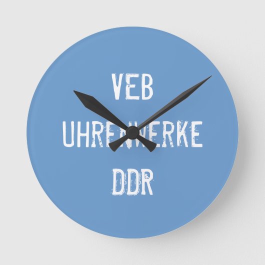 DDR Uhr ラウンド壁時計 (正面)