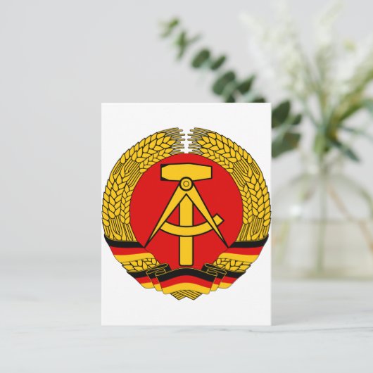 DDR Wappen ポストカード (スタンド正面)