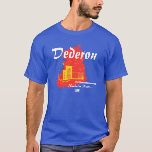 DDR Werbedesign Dederon Chemiefasern Tシャツ (正面)