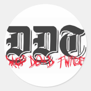 DDTのロゴ ラウンドシール
