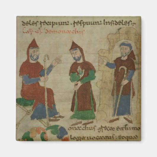 deからベネディクト派の僧 マグネット (正面)