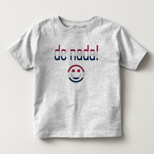 Deナダ! アメリカの旗色 トドラーTシャツ (正面)