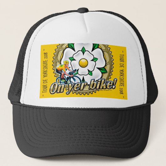 deヨークシャのyerのバイクのの2018年の`を」野球帽旅行して下さい キャップ (正面)