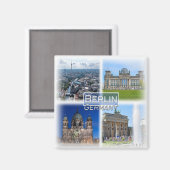 DE0109ヨーロッパGermany,ベルリン,冷蔵庫 マグネット (正面/裏面)