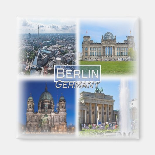 DE0109ヨーロッパGermany,ベルリン,冷蔵庫 マグネット (正面)