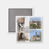 DE0135ヨーロッパ、ドイツ、ワルツブルク、冷蔵庫 マグネット (正面/裏面)