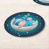 De astronaut en de rode raket in de ruimte. ラウンドペーパーコースター (アングル)