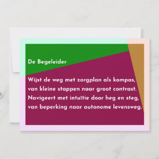 De Begeleider サンキューカード
