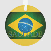De Brasil Saudade da bandeira オーナメント (裏面)