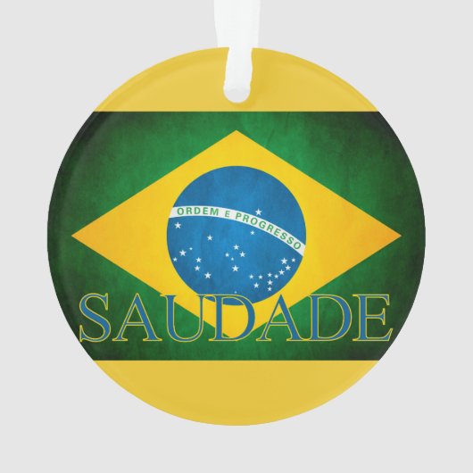 De Brasil Saudade da bandeira オーナメント (裏面)
