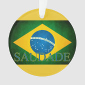 De Brasil Saudade da bandeira オーナメント (正面)