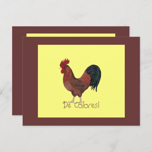 De Colores! 郵便はがき ポストカード (正面/裏面)