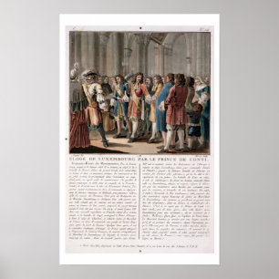 de Conti (1664-1709年)王子は公爵oを賞賛します ポスター