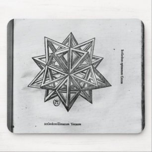 「De Divina Proportione'からのDodecahedron、 マウスパッド