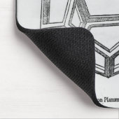 「De Divina Proportione'からのDodecahedron、 マウスパッド (コーナー)