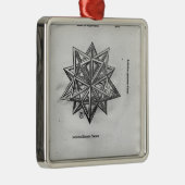 「De Divina Proportione'からのDodecahedron、 メタルオーナメント (右)