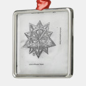 「De Divina Proportione'からのDodecahedron、 メタルオーナメント (左)