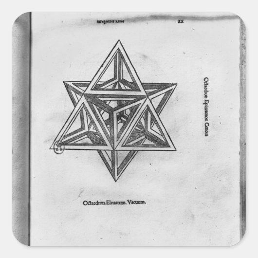 De Divina ProportioneよりStella octangula スクエアシール (正面)