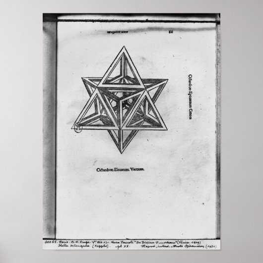 De Divina ProportioneよりStella octangula ポスター (正面)