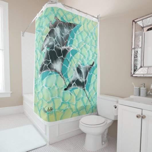 DE Duschvorhang Manta Rochen シャワーカーテン (インサイチュ)