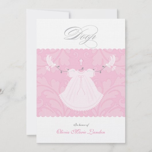 De elegante Uitnodiging van het Doopsel van het Me 招待状 (正面)