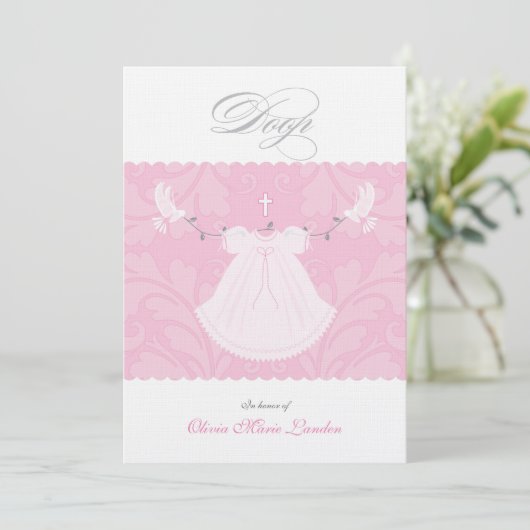 De elegante Uitnodiging van het Doopsel van het Me 招待状 (スタンド正面)