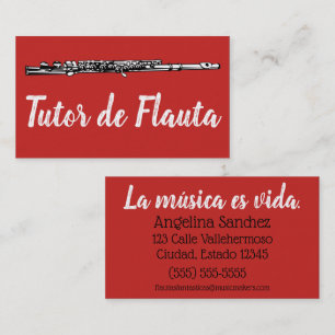 de Flauta Tutor 名刺