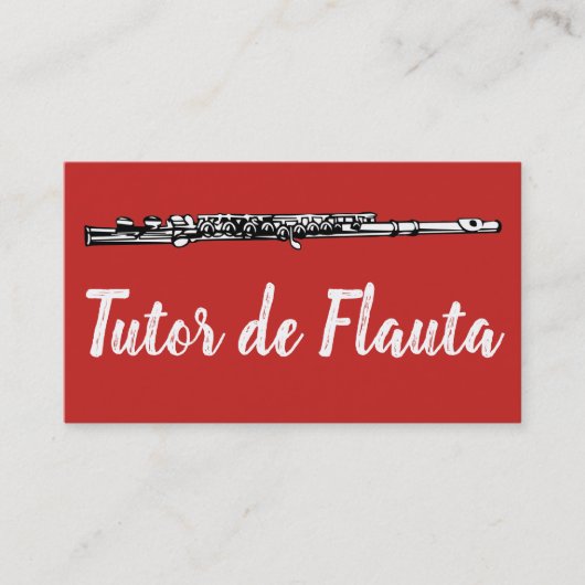 de Flauta Tutor 名刺 (正面)