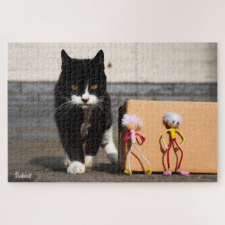 De Fubby's verstoppen zich voor de kat Ping. ジグソーパズル