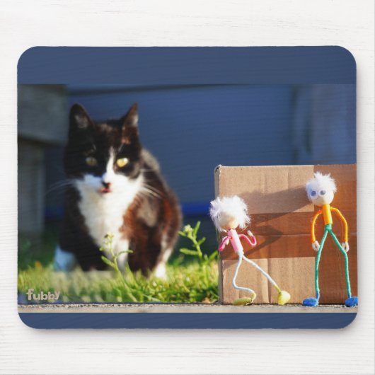 De Fubby's verstoppertje spelen met Kat Ping. マウスパッド (正面)