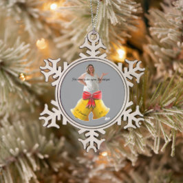 DE/GB Baumschmuck /Christmas tree ornament スノーフレークピューターオーナメント