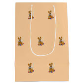 DE/GB Geschenktüte Hund/Gift bag dog ミディアムペーパーバッグ (裏面)