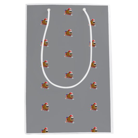 DE/GB Geschnektüte Igel/ Gift bag Hedgehog ミディアムペーパーバッグ (正面)