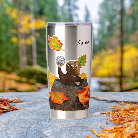 DE/GB Thermobecher/Thermal mug Maulwurf/Mole 保温保冷タンブラー (アウトドア (回転後))