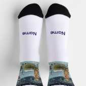 DE/GB Weihnachtssocken Maus/Christmas stockings ソックス (上部)