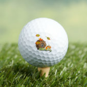 DE Golfball Herbst Igel mit Kürbis ゴルフボール (インサイチュ 木)